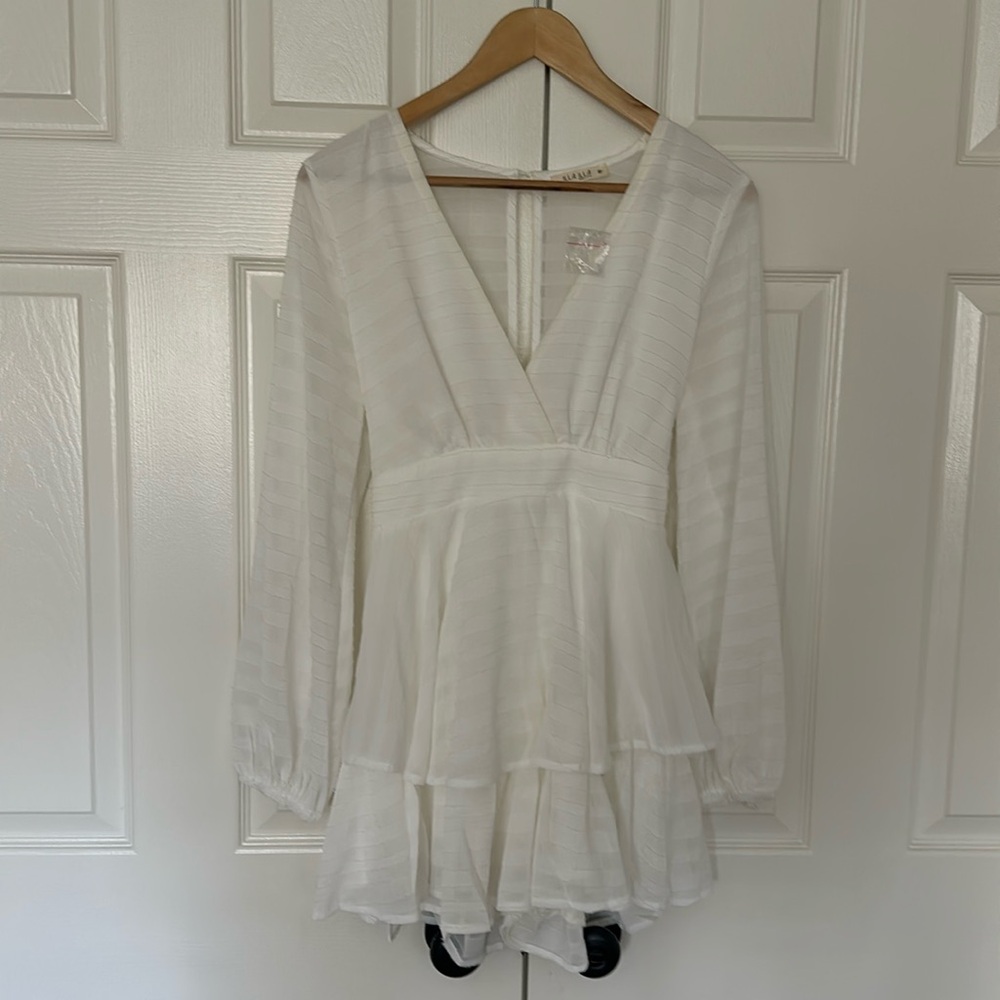 Summery white skort dress